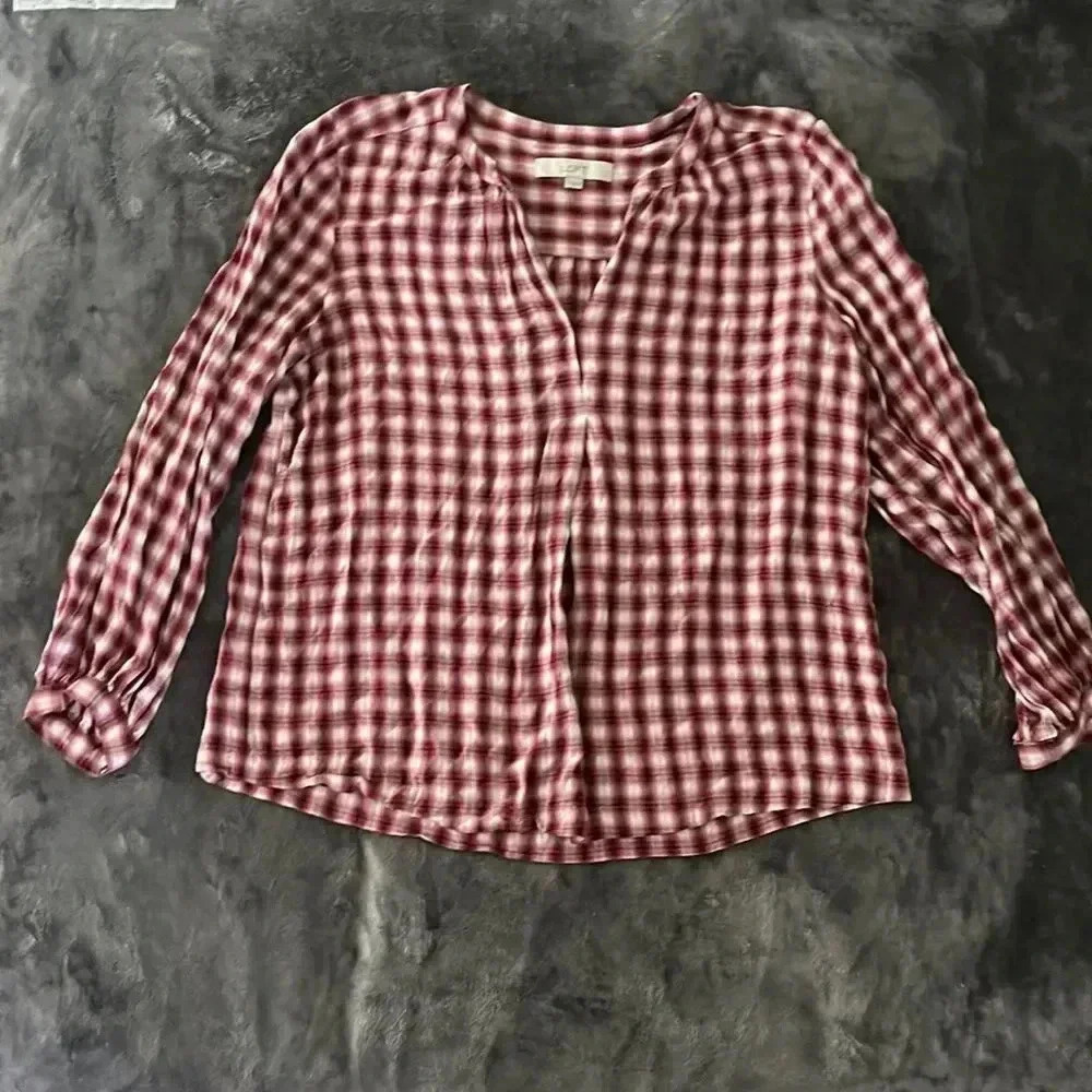 Loft long sleeve blouse Size L